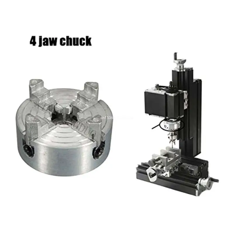 Zinc Alloy 4-Jaw Lathe Chuck Self Centering Lathe Chuck with Connecting Rod Dropship