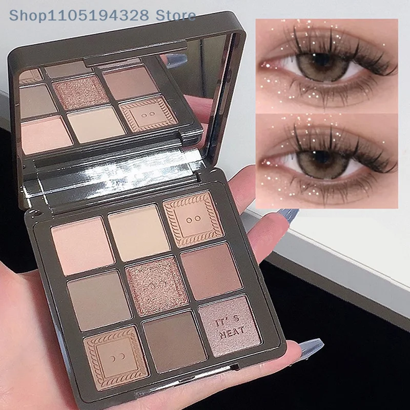 [MP]DIKALU Paleta Cieni do Powiek Cementowe Cienie do Makijażu Oczu Brokat Konturowanie Pigmenty Paleta Perłowy Połysk Modny Koreański Makijaż Cieni