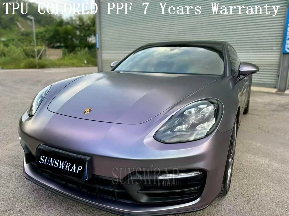 

Capri Gray Purple Metallic TPU PPF Film Self-Healing Anti-Scratch Paint Protection Car Covering Film for Sedan SUV Boat Yacht