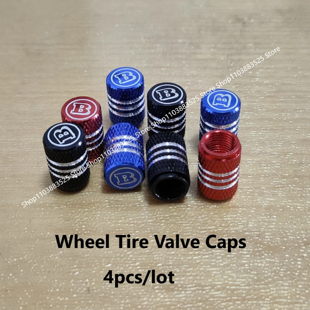 

4pcs Car Wheel Tire Valve Caps Tyre Rim Stem Covers for BRABUS W220 W205 GLA GLC CLA W204 W124 W201 W202 W212 W213 W177 W246