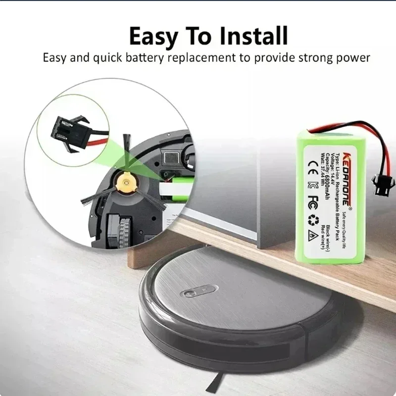 Replacement Battery Sparkole 14.4V 2.6Ah for Deebot N79S /500 And Robovac 11 11S Conga 990 995 1090 1092 1790 1990 100% Capacity