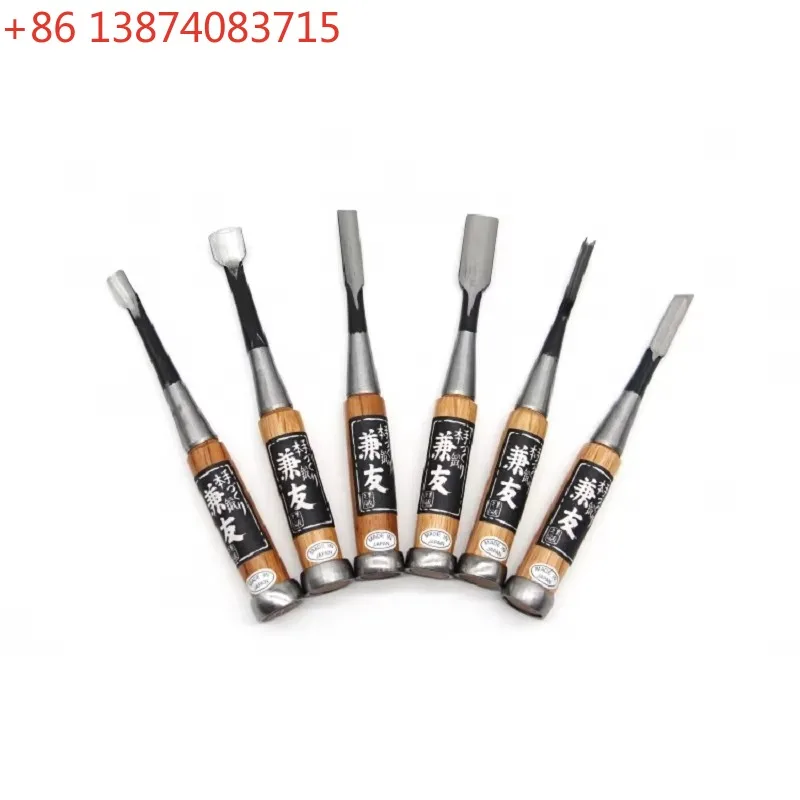 Japanese Chisel Carving Chisel Carving Knife Anlai White Steel Woodworking Round Bevel Triangle V Knife