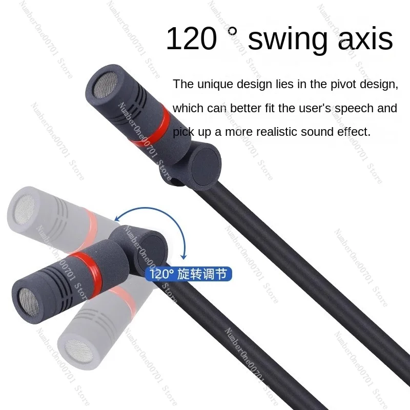 Professional Condenser Gooseneck Microphone with Metal Stand, Wired Recording Microphone for Choir Church Wedding Use