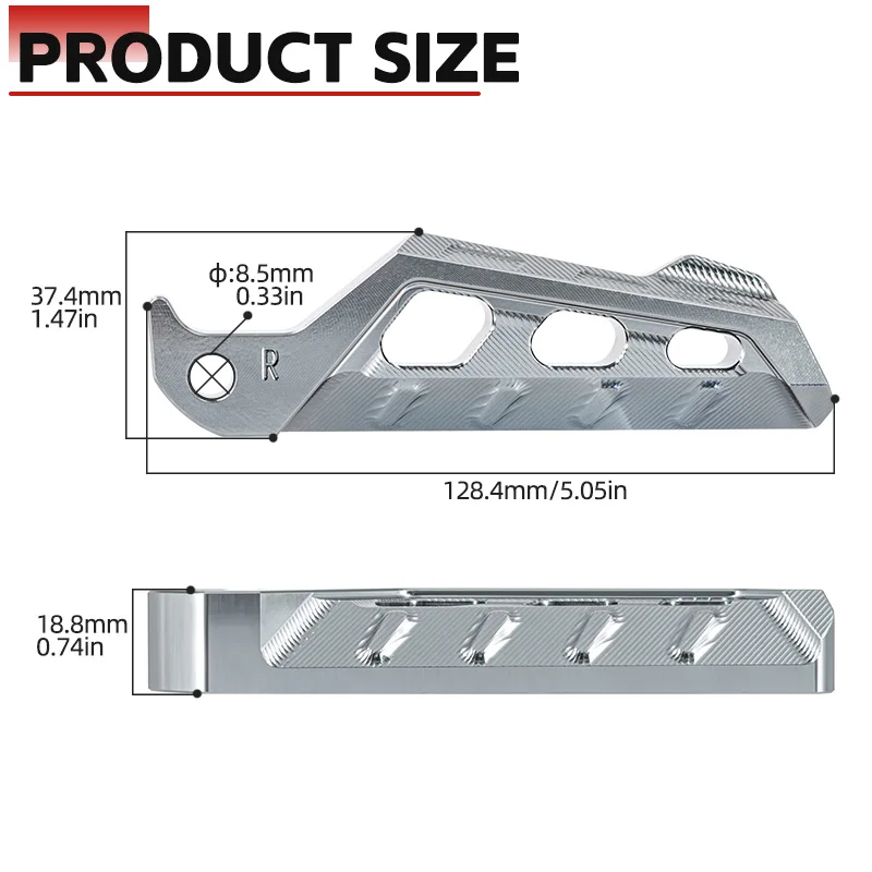 For Yamaha NMAX155/125 NMAX155 NMAX125  Motorcycle Accessories Rear Passenger FootrestCNC Aluminu Footpegs Foot Pegs Rest Pedals