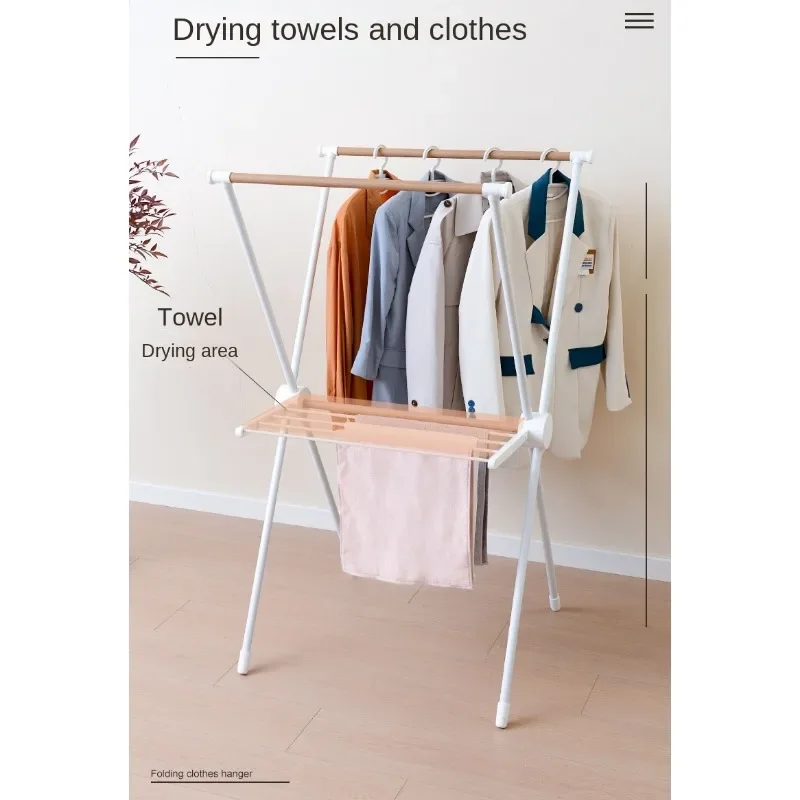 

Portable Clothes Drying Rack with Foldable Design and Large Capacity for Indoor/Outdoor Use