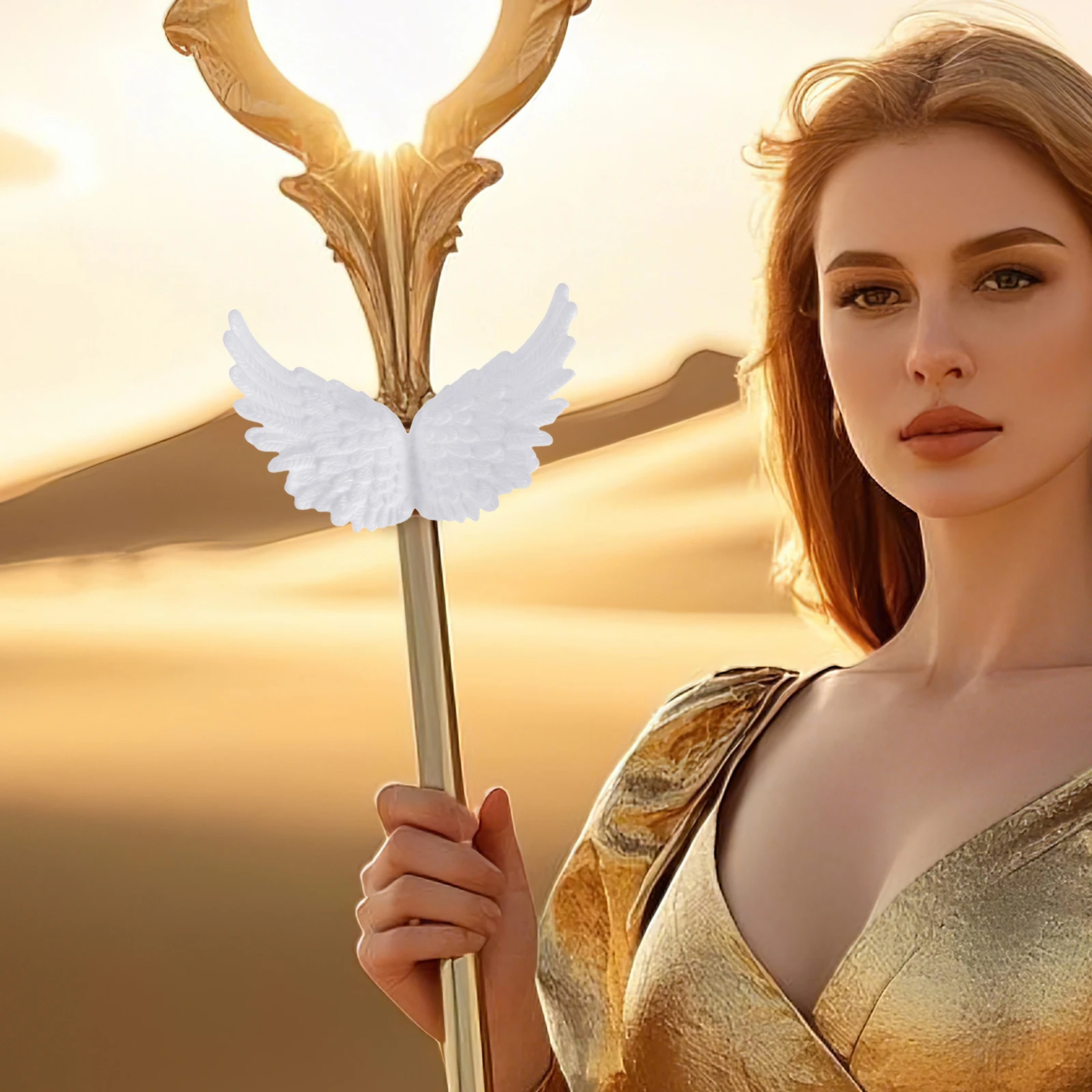 

5Pcs Lolita Sceptre DIY Wing Decor Plastic Craft Accessories Fine Detail Sceptre Wings Wing Craft Decor DIY Accessory