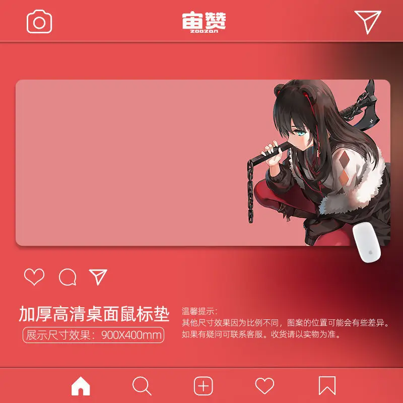

Arknights anime mouse pad Xxl keyboard mouse desk pad non-slip rubber gaming mousepad computer desk mat