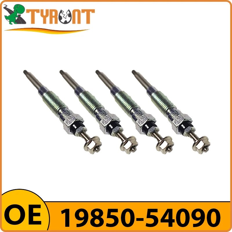 

4pcs TYRNT Glow Plugs Heater 19850-54050 For Toyota Hiace II/III Hilux III/IV/V Cressida Crown DYNA Land Cruiser