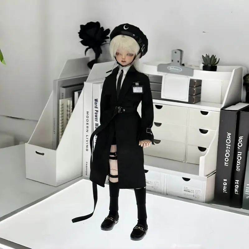 1/4 ropa para muñeca traje cortavientos + sombrero + camisa + pantalones cortos + calcetines para muñeca Bjd de 45cm vestir juguetes para jugar a las casitas accesorios para muñecas, sin muñeca