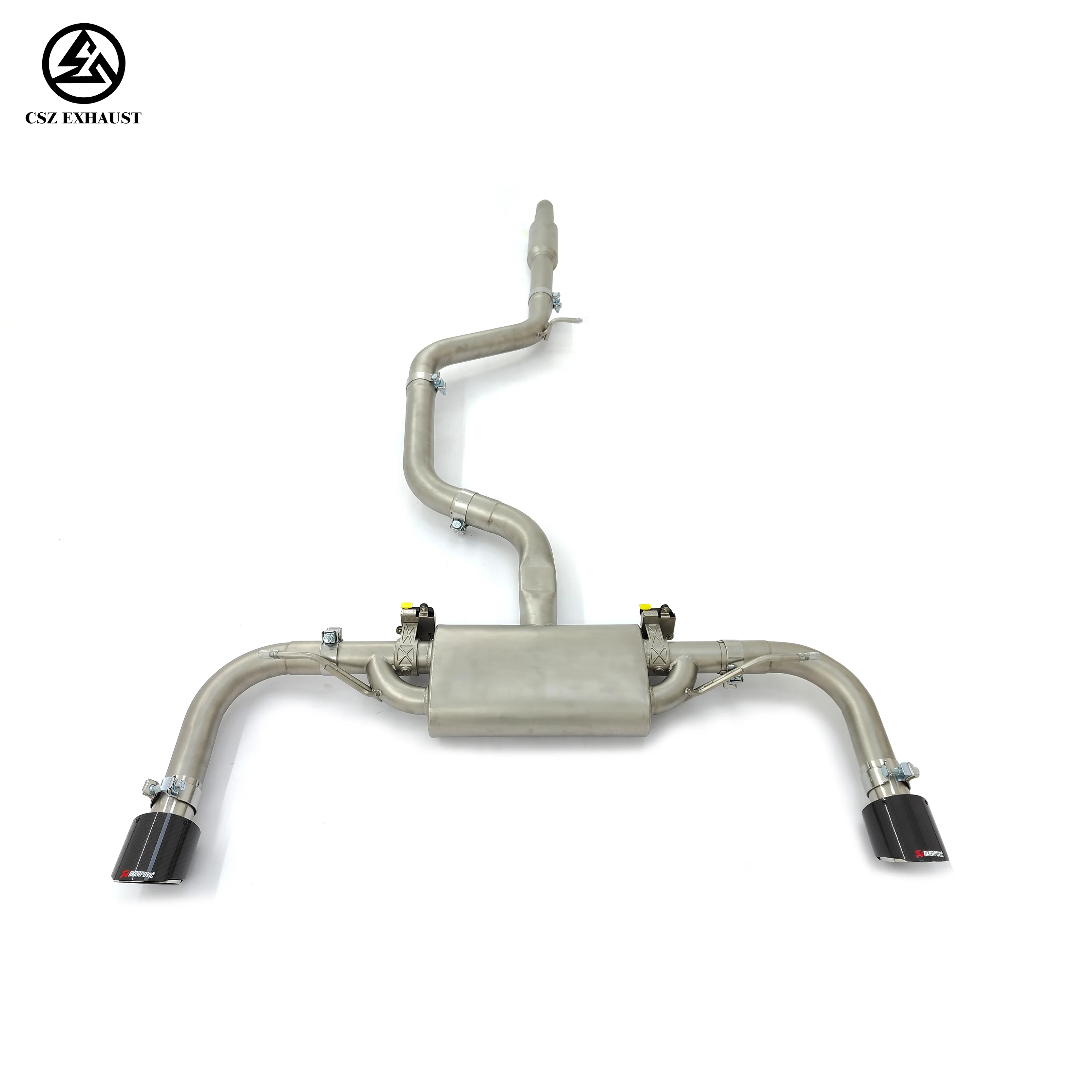 For VW  For Golf 8 For GTI  For Valvetronic Catback Exhaust 2.0T  Remote Control Stainless Steel Exhaust Pipe 304 Material