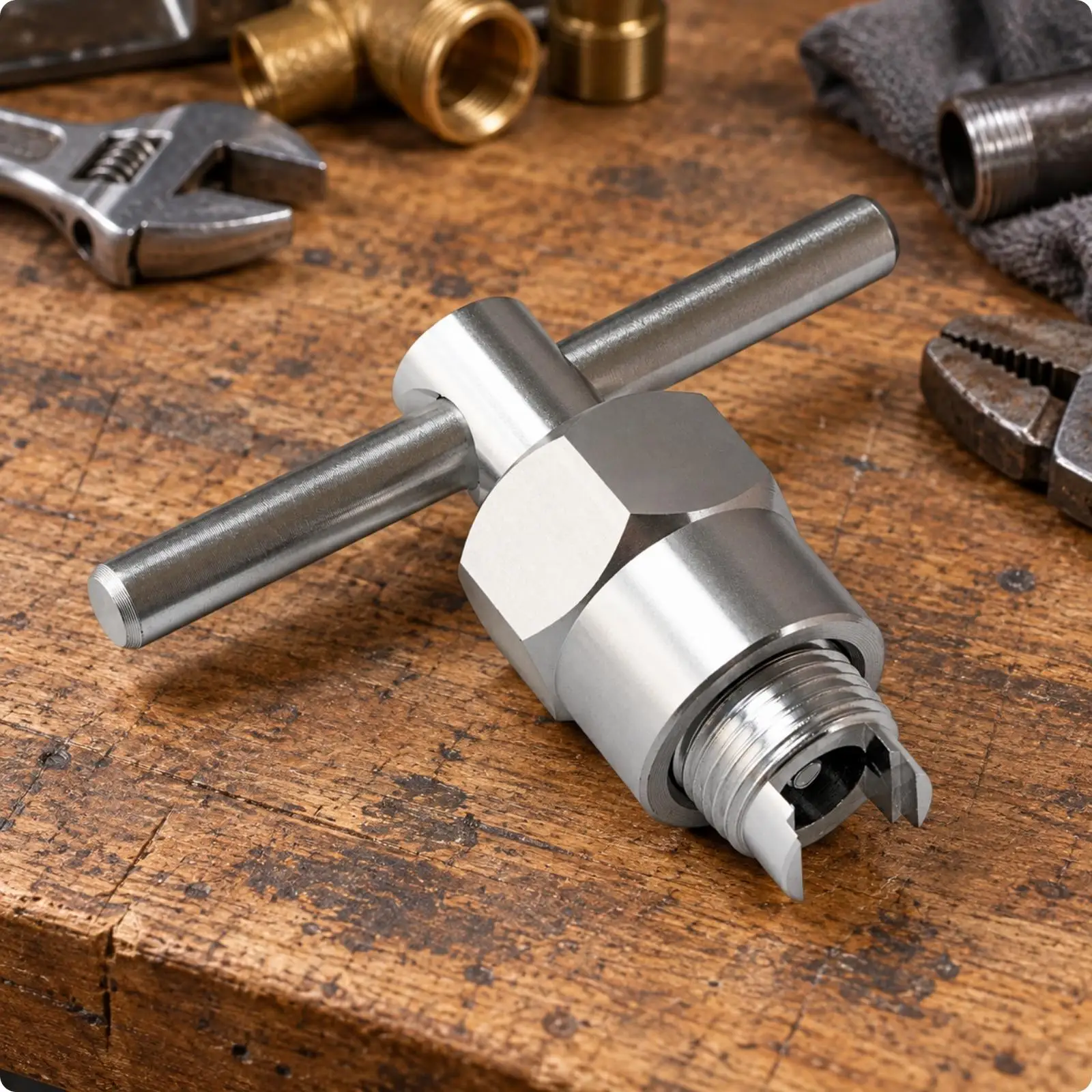 Plumbing Faucet Sleeve Puller for Moen 1200 Series Removal Aluminum Handle Tool for Bathroom Tub