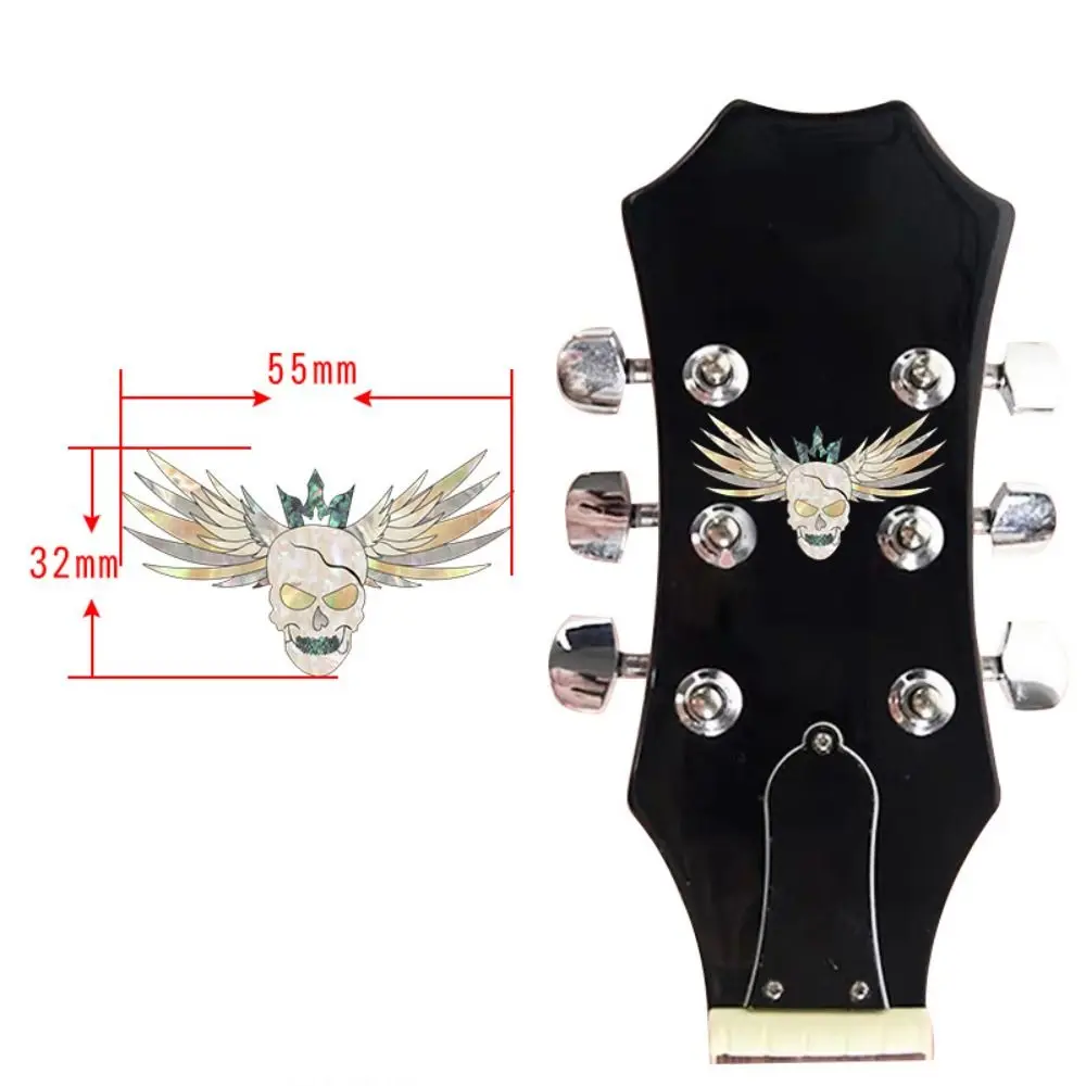 Novelty Guitar Head Sticker DIY Personalise Guitar Panel Sticker Inlay Sticker PVC Guitar Headstock Decal Electric Guitar