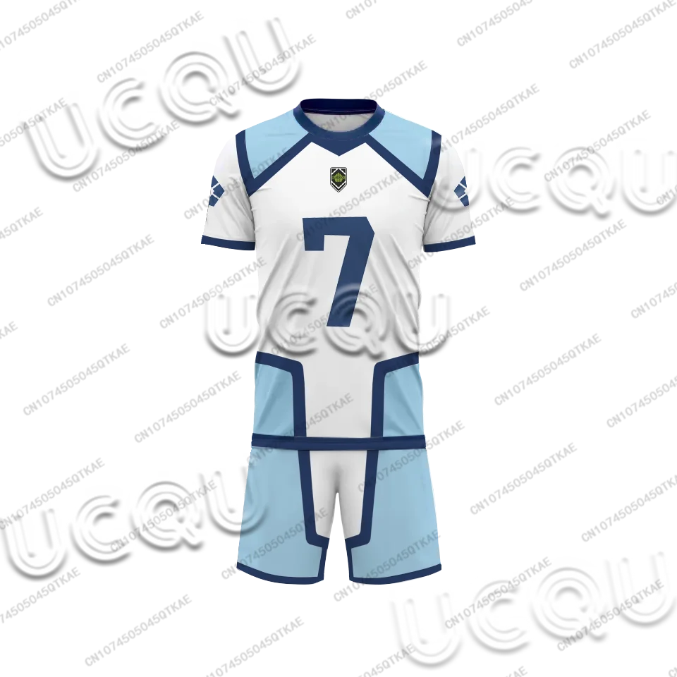 

Blue Lock Season 2 New Cosplay Jersey Set Futsal Uniform Men's Sportswear Street Fashion Breathable Thin Clothing Fans Gift Suit