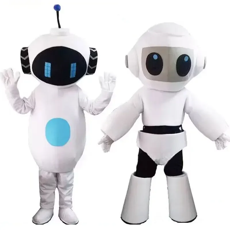 Robot Mascot Costume Cartoon Anime Props Adult Walking Christmas Performance Halloween Costume Robot Set