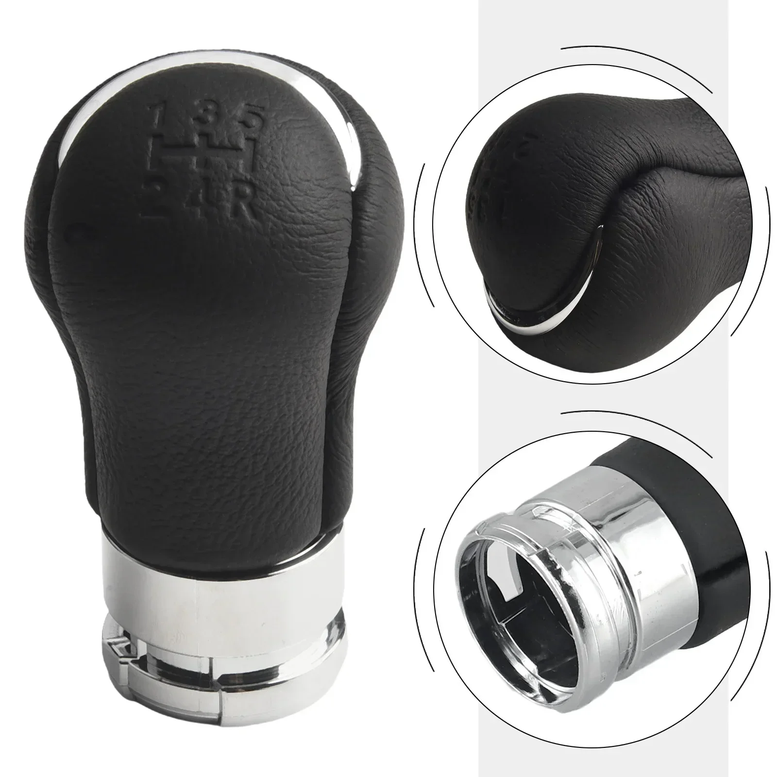 PU Leather Coat MANUAL SPEEDS Perfect Fit High Quality Leather GEAR SHIFT KNOB MANUAL SPEEDS Professional Installation Required