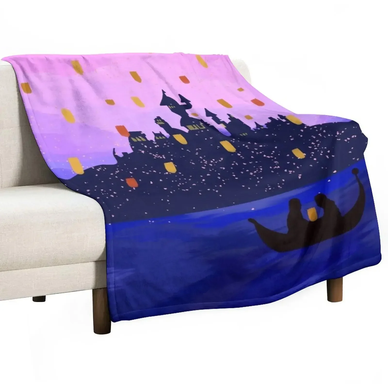 Verwarde Lantaarn Gooi Deken Halloween Kerstdecoratie Gigantische Bank Winterbedden Dekens