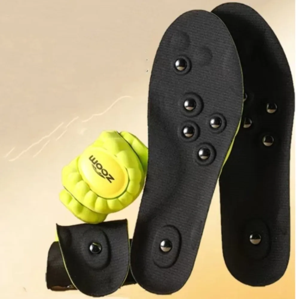 Arch Insoles Foot Magnetic Acupoint Massage 4D Antibacterial Deodorizing Shock Absorption Breathable Sweat-absorbing Insoles