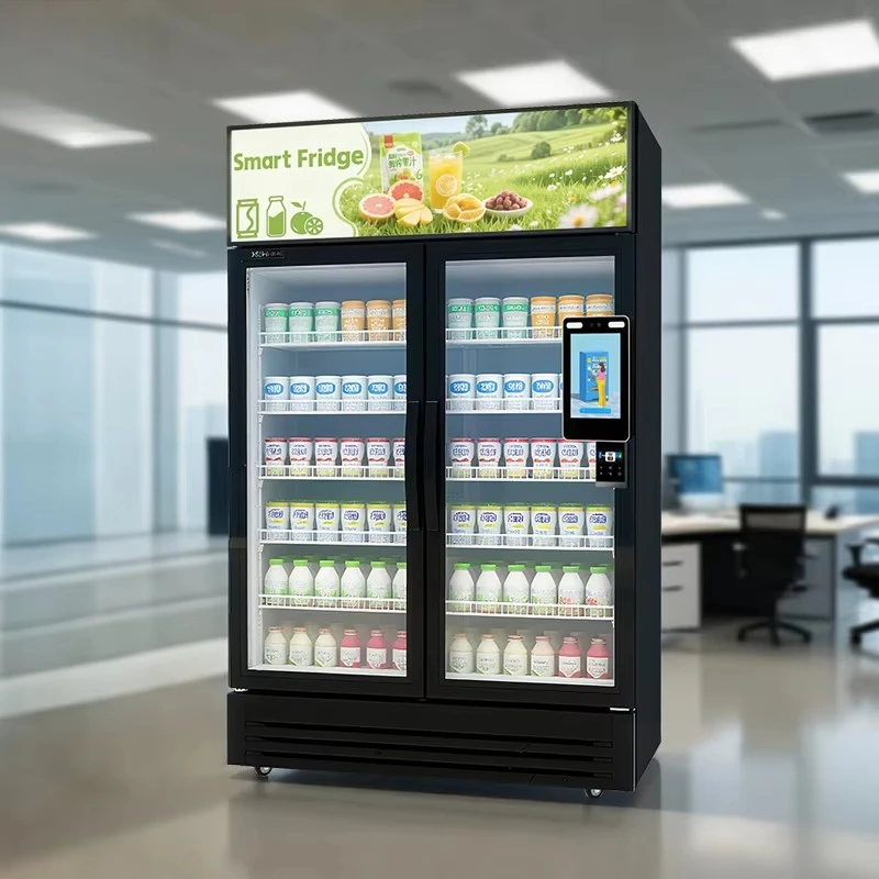 

Customized AI Smart Vending Machine with Refrigerated Cooler for Snacks and Drinks Unmanned Self Service for Office and School
