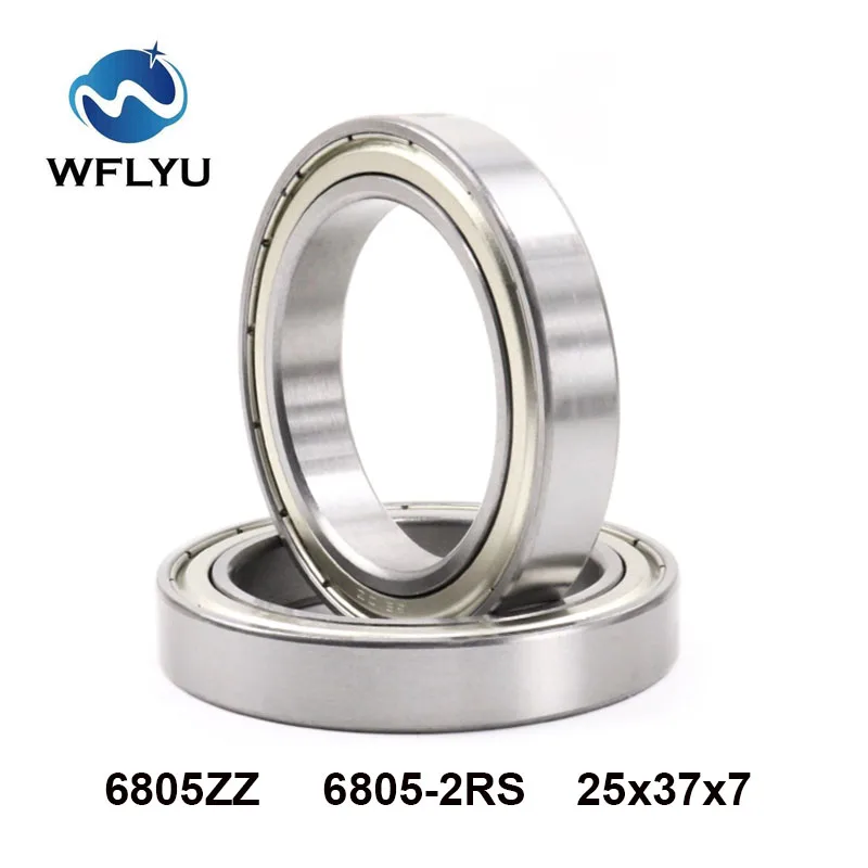 

WFLYU 10 шт. 6805 ZZ 6805-2RS шарикоподшипник 25x37x7 мм ABEC-7 6805ZZ 2Z RS тонкие миниатюрные радиальные шарикоподшипники