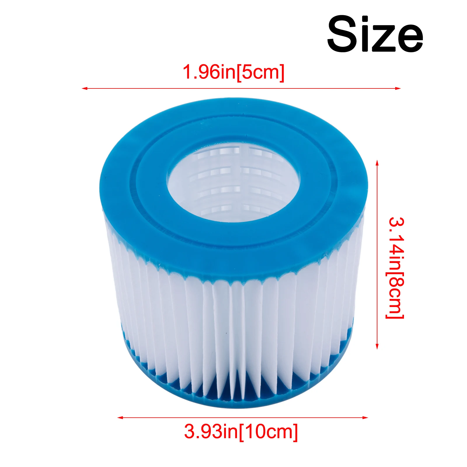 

Brand New Pool Filter Cartridge Filters 10*8*5cm 6Pcs Accessories Durable For Spas Swimming Pool Portable
