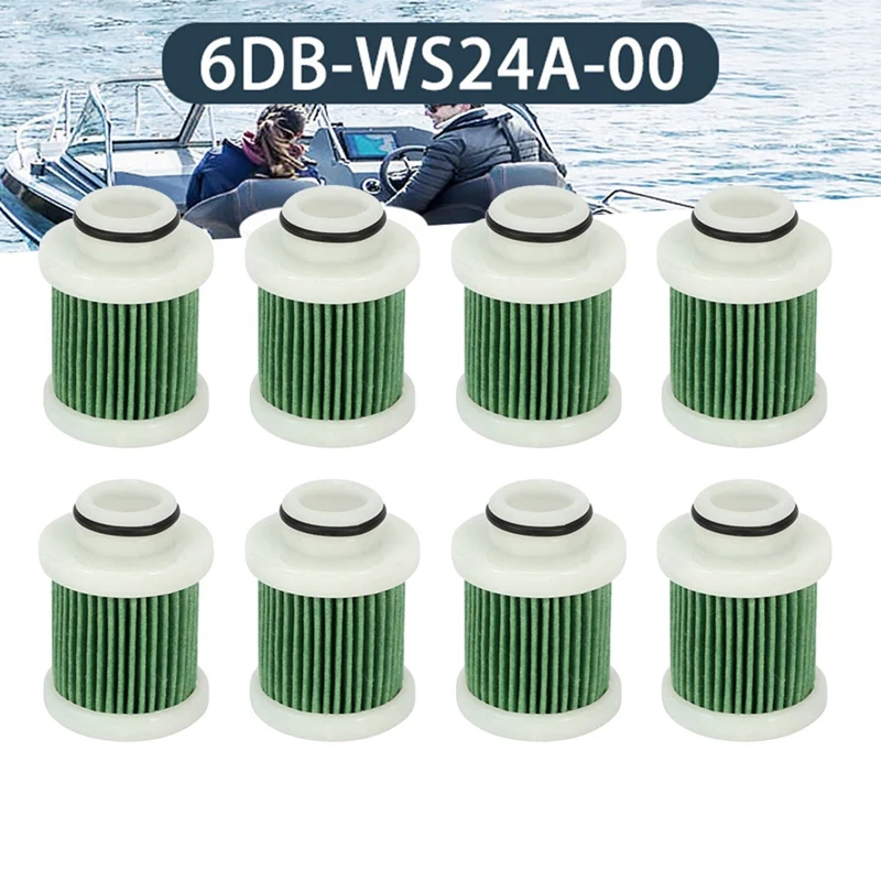 50Pcs/Lot Outboard Fuel Filter Parts 6D8-WS24A-00-00 For Yamaha F40A F50/T50 F60/T60 F70 F90 F115 Primary Fuel Filter Elements