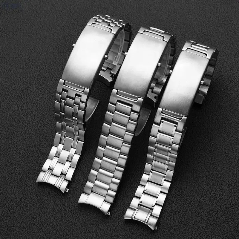 

316L 20mm 22mm Silver Stainless steel Watch Bands Strap For omega Ocean 007 seamaster 300 Bracelet Watch Accessories