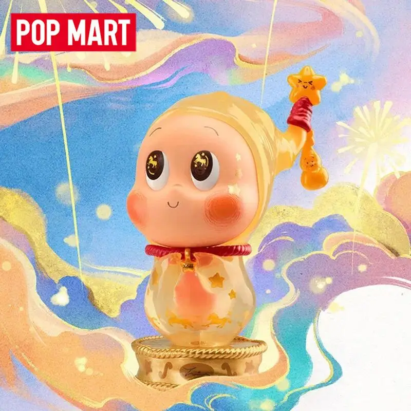 

POP MART Серия Golden Gallop: Загадочная коробка-сюрприз с очаровательной фигуркой золотой лошади – идеально для коллекции любителей лошадей