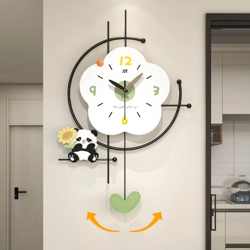 Panda Wall Clock Cr…