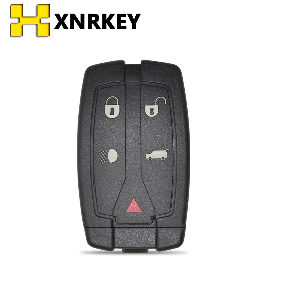 

XNRKEY for Land Rover Smart Card Blank Case Suitable Freelander 5 Buttons Replacement Car Key Shell