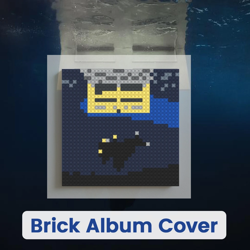 

Billie Eilish Pop Singer Building Blocks Mosaic Brick Wall Art Home Decor Poster Painting Living Room Bedroom Wall Picture Gift