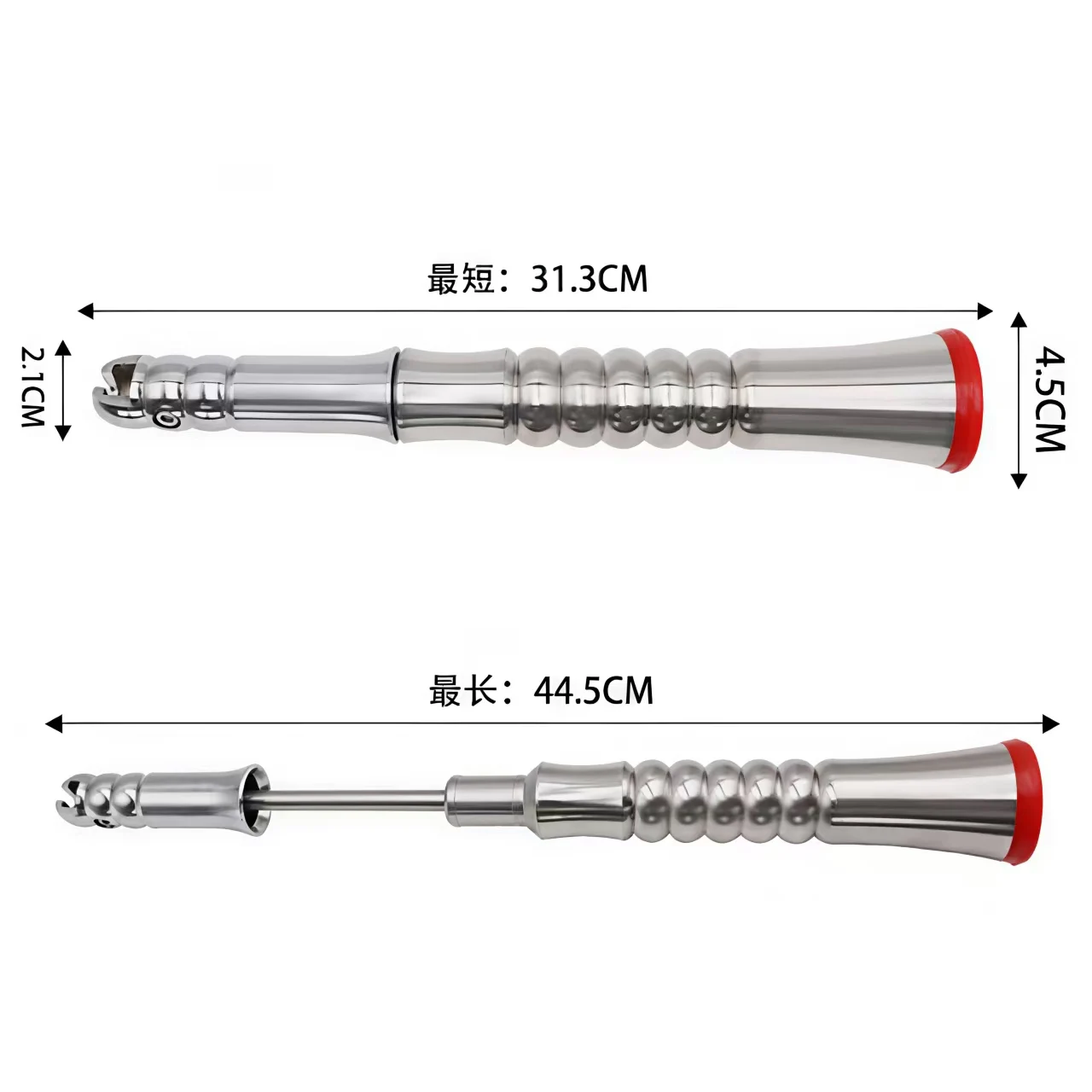 Heavy-Duty Telescopic Wall Hook Puller Stainless Steel Tile Remover Tool Extendable Length for Home Wall