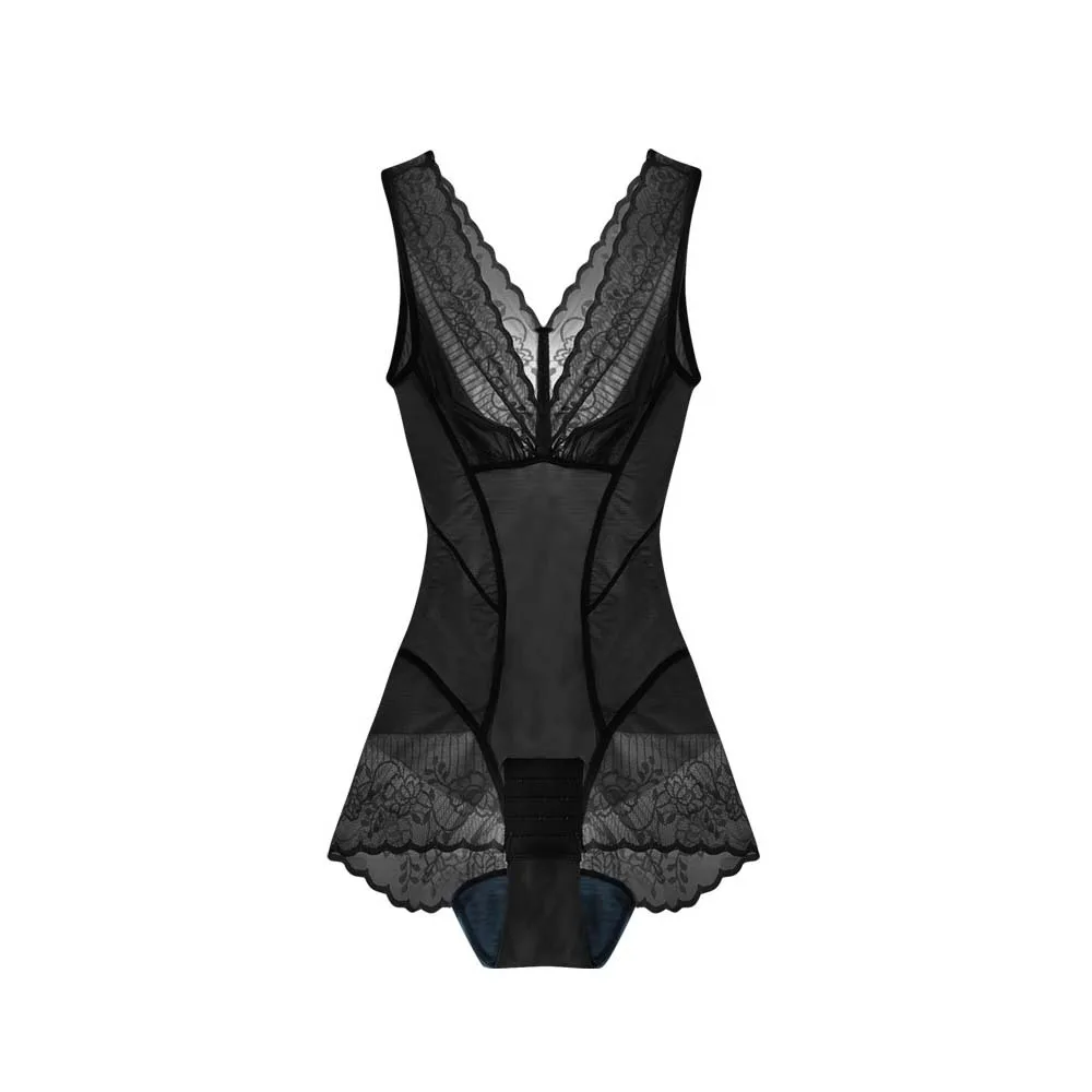 

Боди для похудения с кружевным цветком, формирователь, тонкое корректирующее белье, корректирующее белье, нижнее белье, бесшовные женские комбинезоны с корсетом, послеродовые