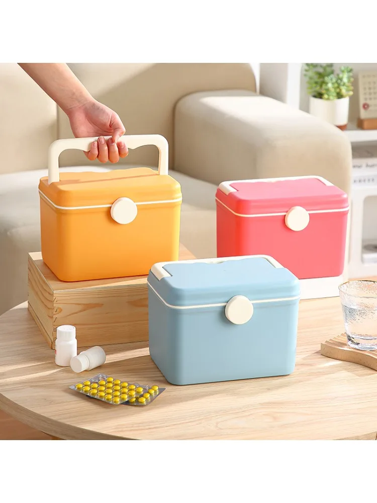 Household Portable Large Capacity Medical Box Medical Box Multi-layer Drug Storage First Aid Kit