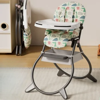 Silla de comedor para bebé, silla de alimentación plegable para bebé, asiento de mesa de comedor portátil para el hogar, silla de comedor para niños de viaje al aire libre