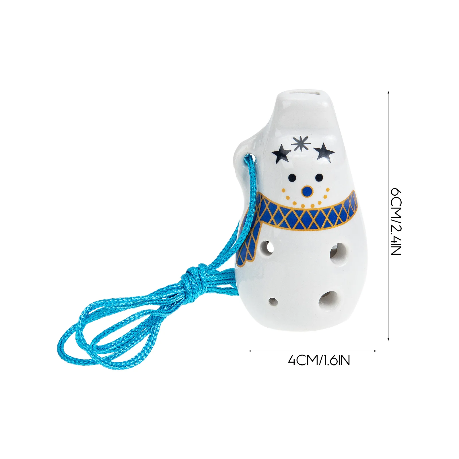 أداة ممارسة المبتدئين من سيراميك الأكرينا ذات 6 فتحات من سوبرانو C، صوت واضح وهش، تصميم إبداعي محمول لـ