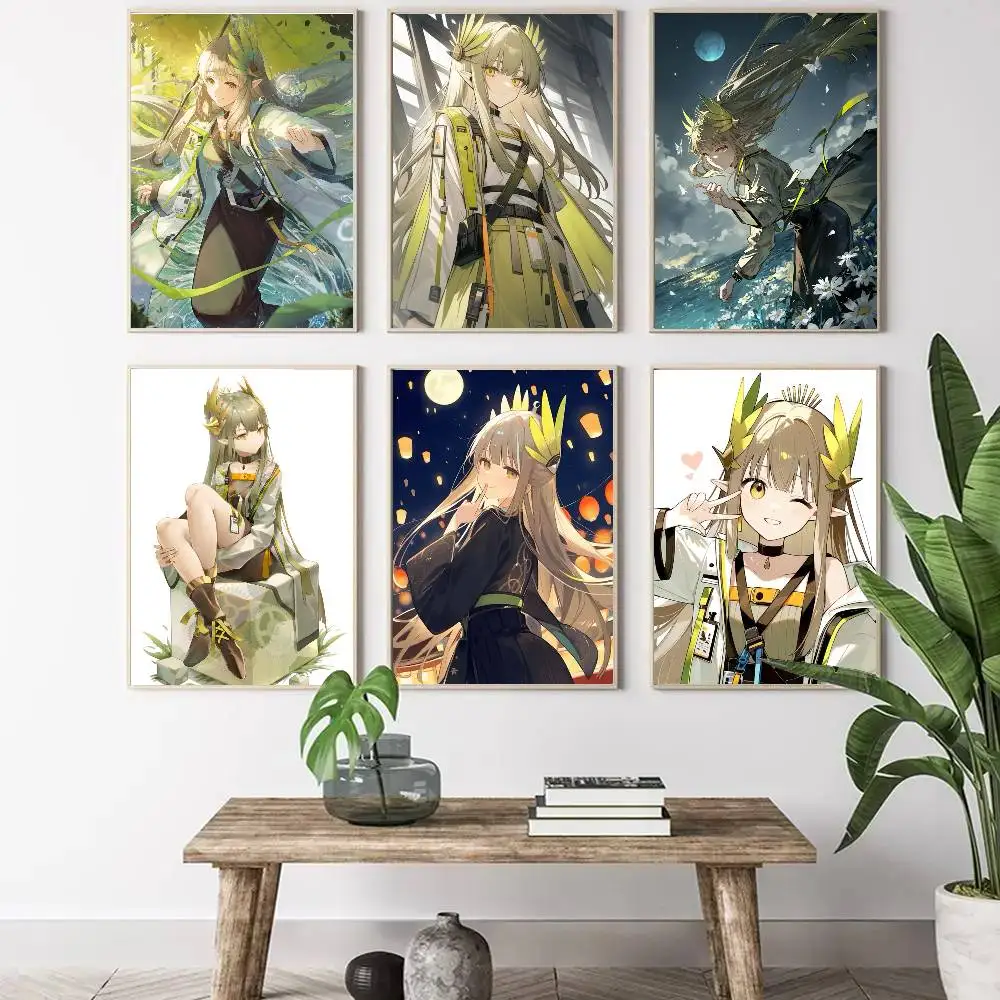 Muelsyse Animated Game A-Arknights Art Sticky Wall Waterproof Home Living Room Bedroom Bar Aesthetic Decoration