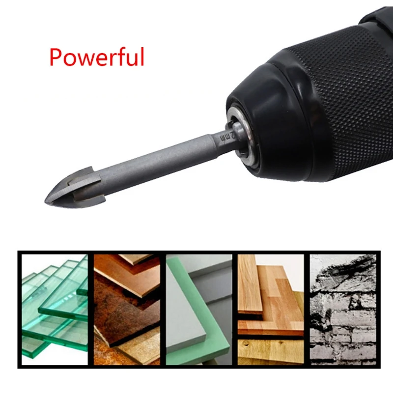 High-quality Multifunctional Cemented for Triangle Drill Tile Drill for Brick Plastic Tile and Drosphip