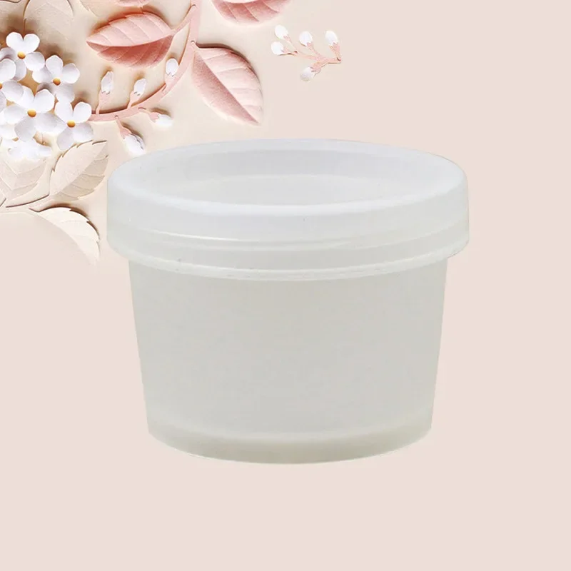 Muslimah cream bottle straight barrel maschera facciale ciotola con coperchio interno crema gelato cosmetico scatola di plastica rotonda strumento per il trucco