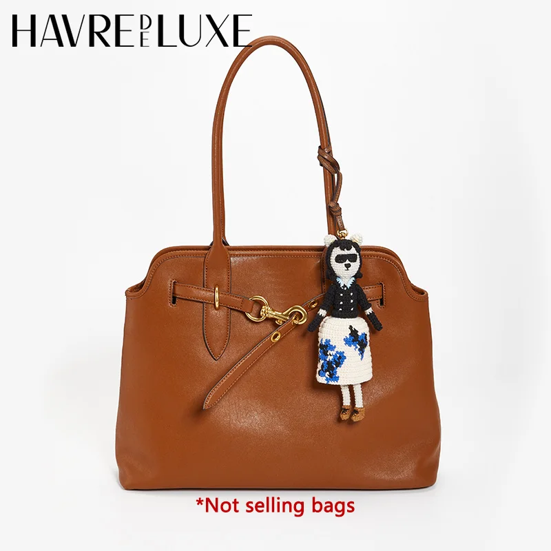 Bag charm knitted doll pendant human form funny woven keychain female exquisite cute High-end bag accessories