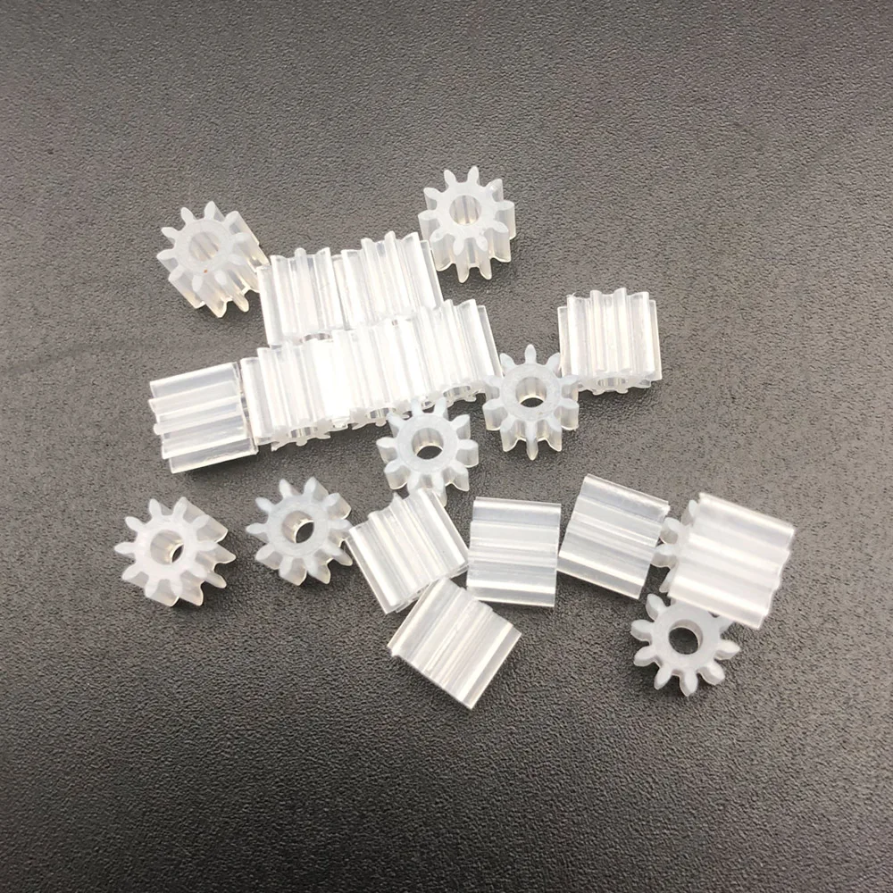 [200 قطعة/الوحدة] 10T 102A 0.5 معامل 0.5 متر 10 الأسنان لينة البلاستيك ترس حفز والعتاد تتحمل ثقب فتحة 2 مللي متر 1.95 مللي متر 2A الارتفاع 5 مللي متر OD 6 مللي متر
