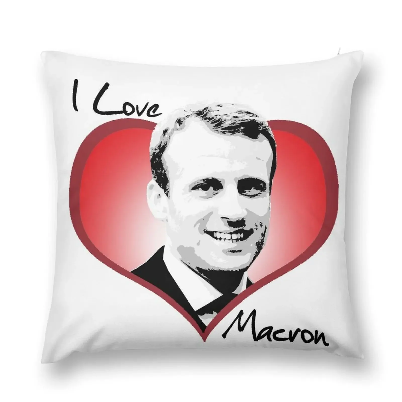 

I Love Macron Throw Pillow pillow cover christmas Bed pillowcases Christmas Pillow Cases