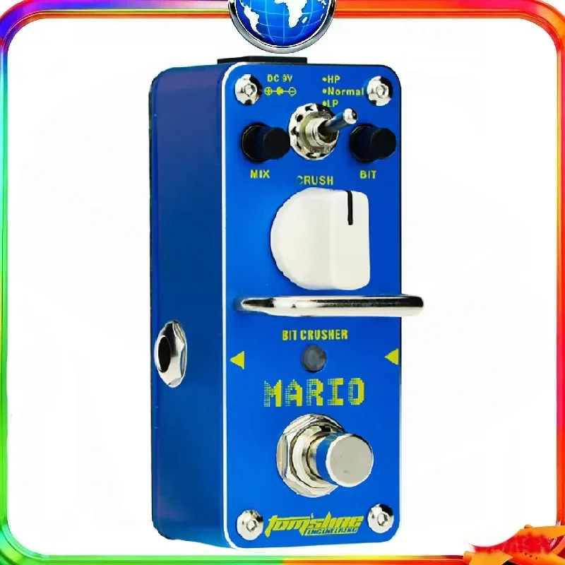 

Aroma AMO-3 Mario электрогитара педаль эффектов бит дробилка мини одиночный эффект с True Bypass гитарные детали и аксессуары