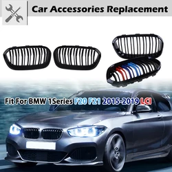 Front Bumper Kidney Grille Radiator Guard Grill M Performance Car Accessories Fit For BMW 1 Series F20 F21 2015-2019 120i LCI