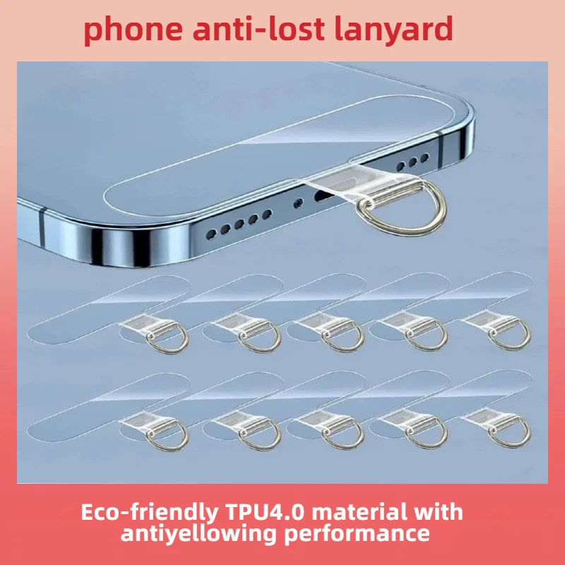 For Phone Lanyard Accessory: Universal Anti-Lost Card Gasket - Eco TPU4.0 Yellowing Resistance Durable Outdoor Design