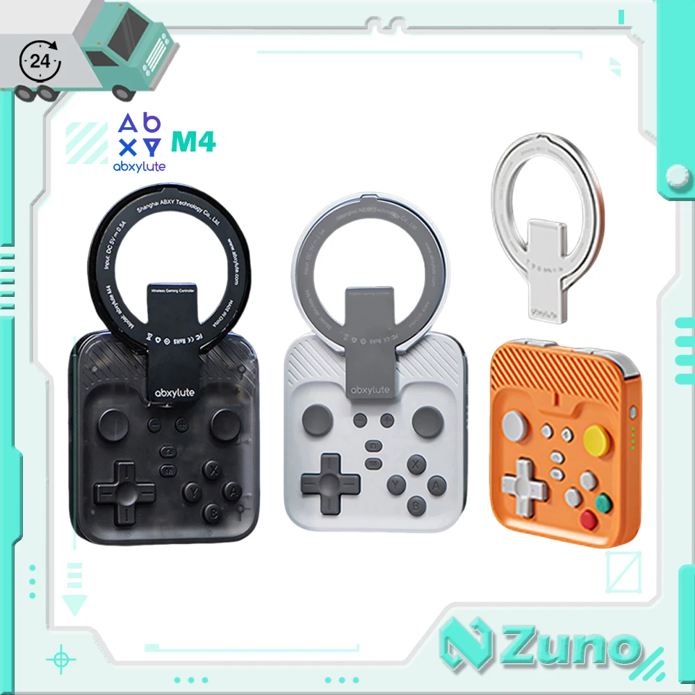 【Zuno Choice】Abxylute M4 Snap-On Phone Controller Magnetic Mini Mobile Gampad Portable Retro with MagSafe Snap For IOS/Android