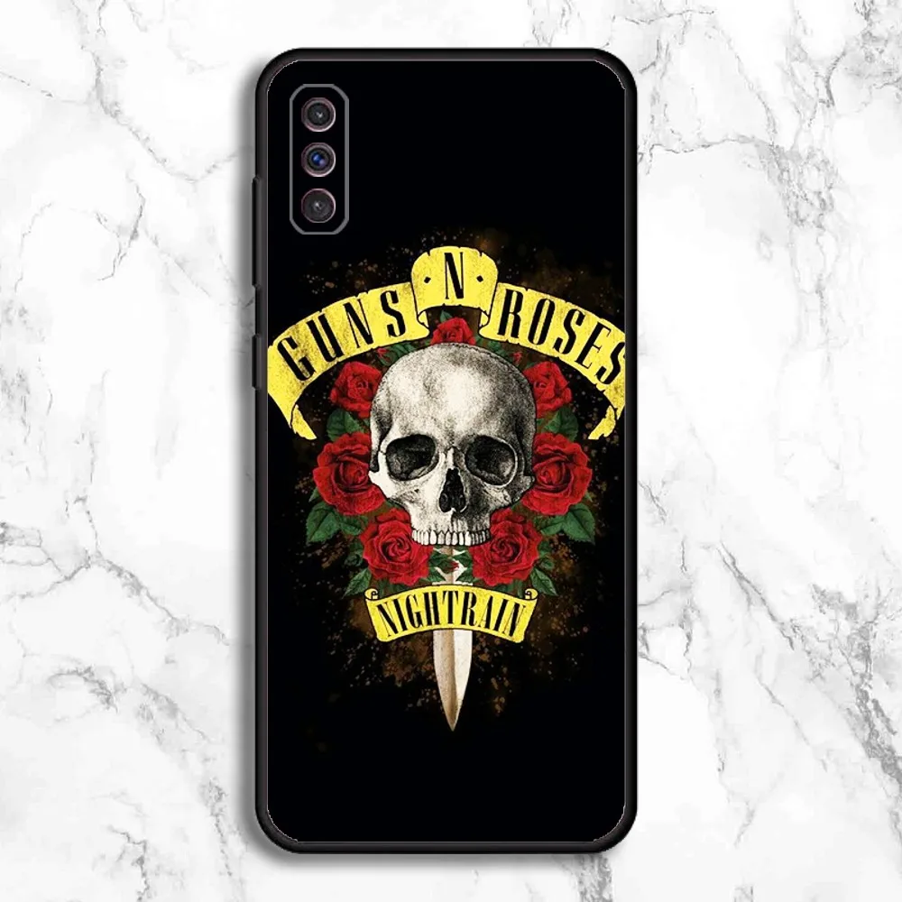G-Guns N Roses Rock Band Phone Case For Samsung Galaxy A13,A21s,A22,A31,A32,A52,A53,A71,A80,A91 Soft Black Phone Cover