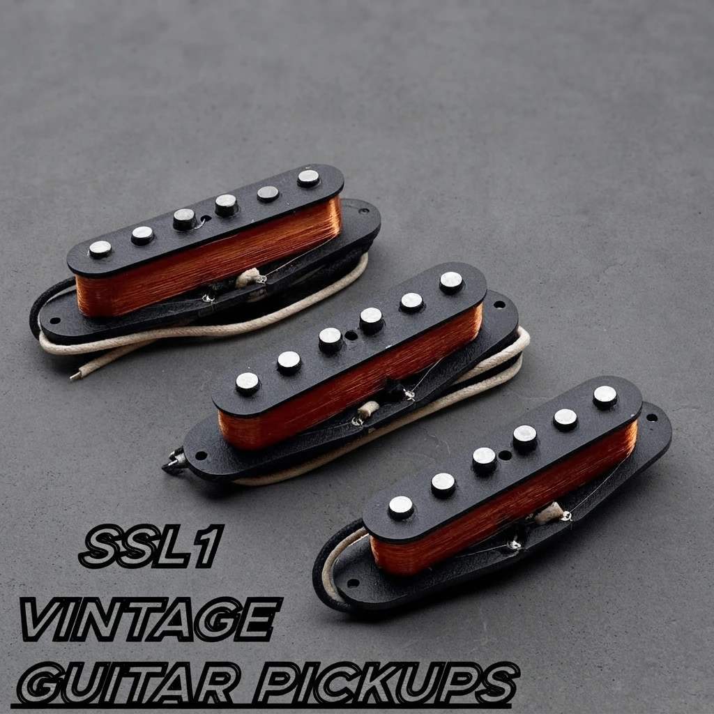 Alnico 5 Single Coil Pickup for ST Style Guitar - SLL1 Replica - Vintage ST Sound - White/Black/Cream
