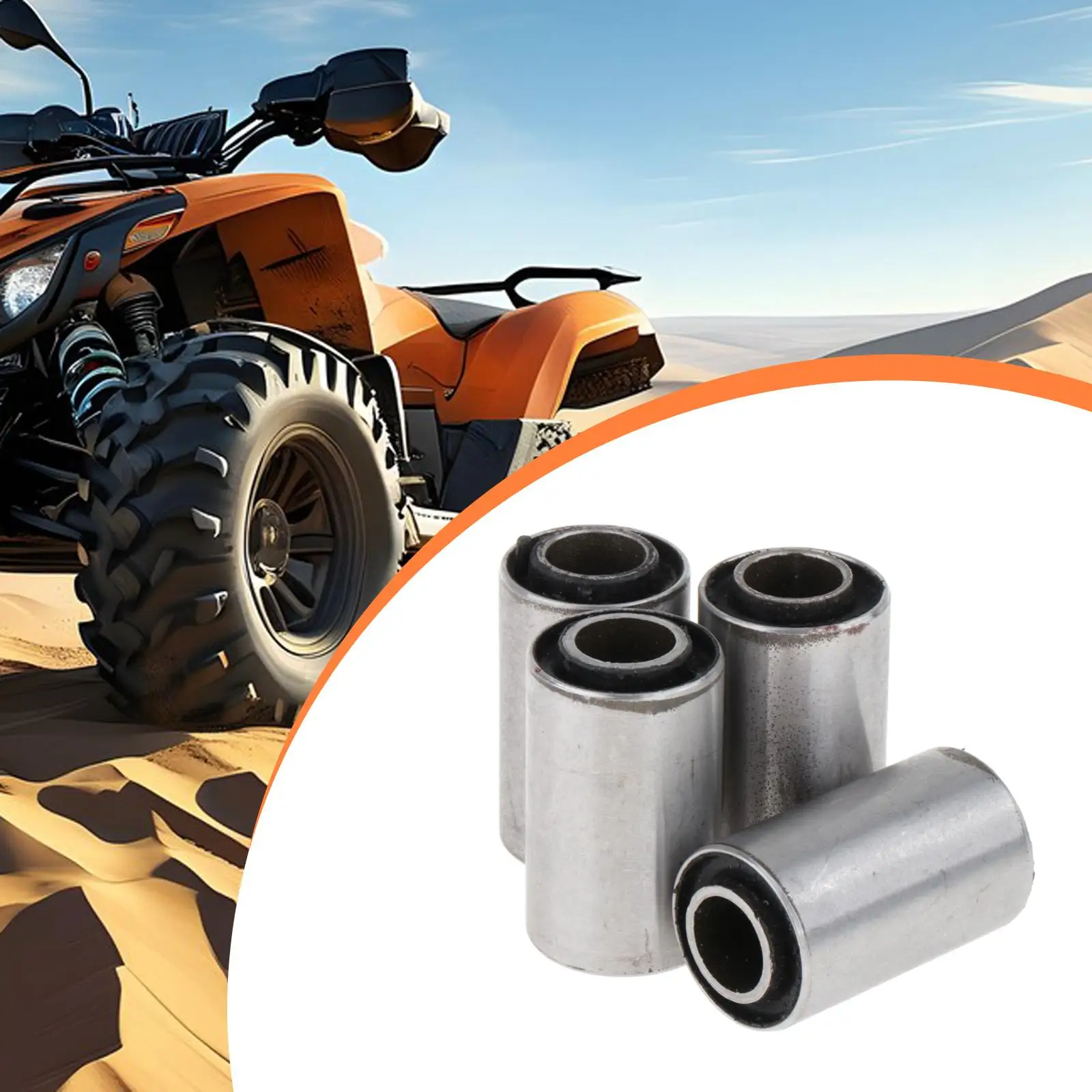4 Pieces Rear Swing Arm Bushes 1.65inch Height Portable Replacement Motorcycle Accessory for Motorcycle Beach Vehicle