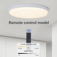 LED Starry Sky Ceiling Lights 36W 42W Remote Control Dimming Modern Design Round Ceiling Lamps Living Room Bedroom Home Decor