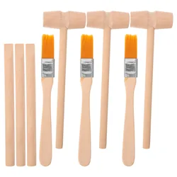 3 Sets Child Educational Digging Tools Small Wooden Brush Chisel Tools Toddler Hands-on Ability Learning Excavation Playing Kit